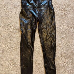 SPANX Classic Black croc leggings 2xl